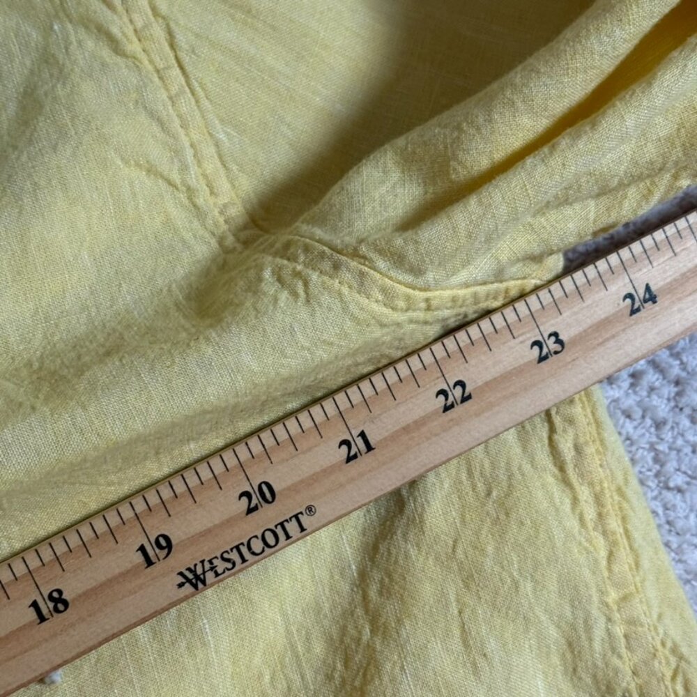 Burberry Brit Mens Long Sleeve Button Shirt Yellow Nova Check Flip Cuff Sz 2XL - Picture 11 of 13